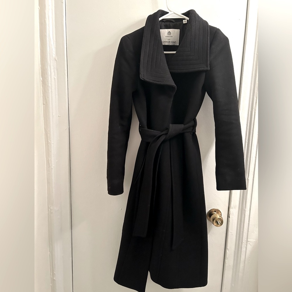 This is an Aritzia Babaton long coat. Bought only 2 months ago (Dec 2022).